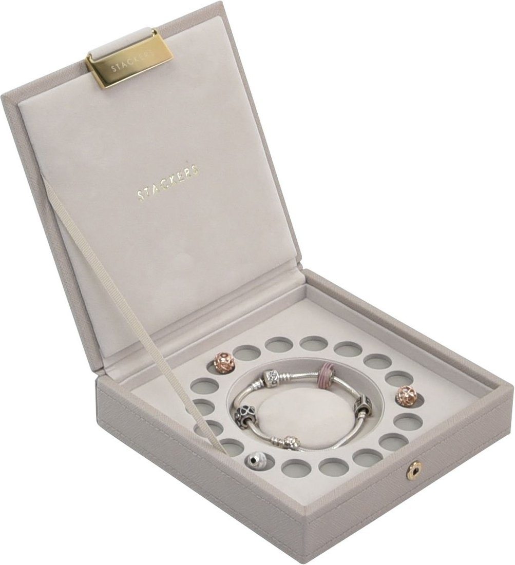 Szkatułka na bransoletkę i charmsy Stackers taupe