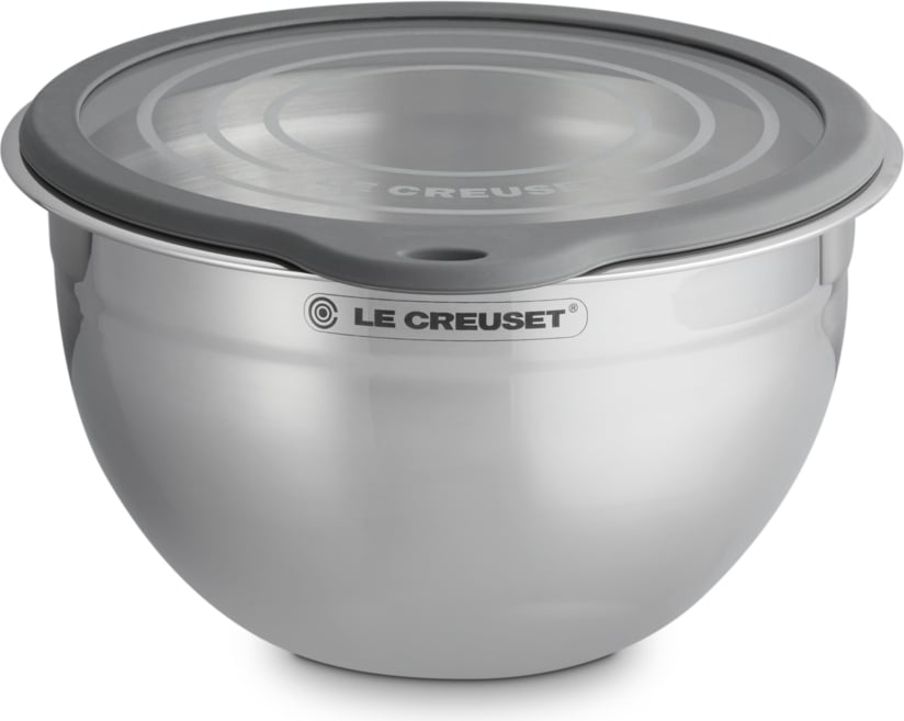 Miska kuchenna BBQ Outdoor 23 cm stalowa ze szklaną pokrywką