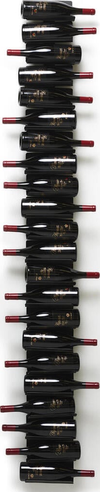 Stojak na wino ścienny Ptolomeo 208 cm czarny