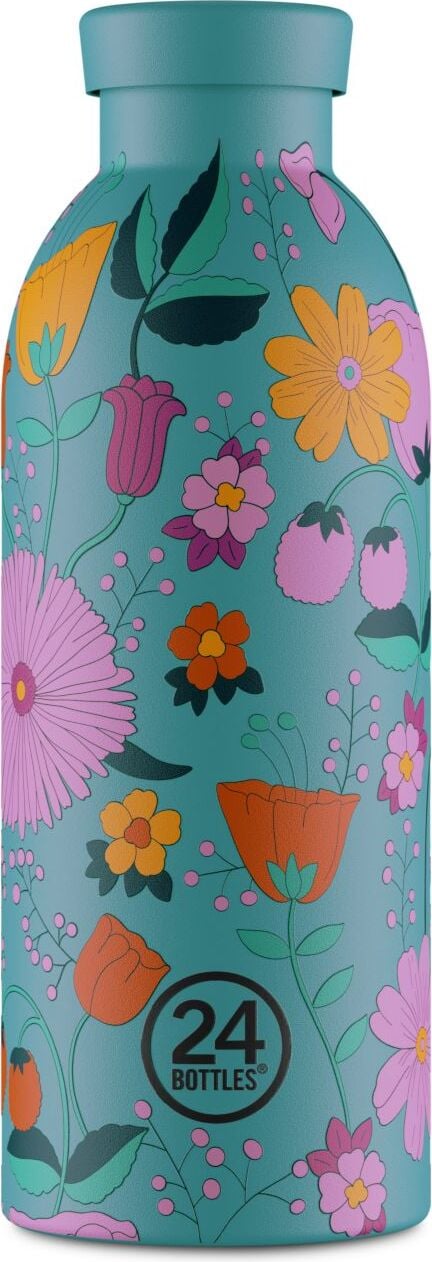 Butelka termiczna Clima Floral Bloom Bloom 500 ml zielona