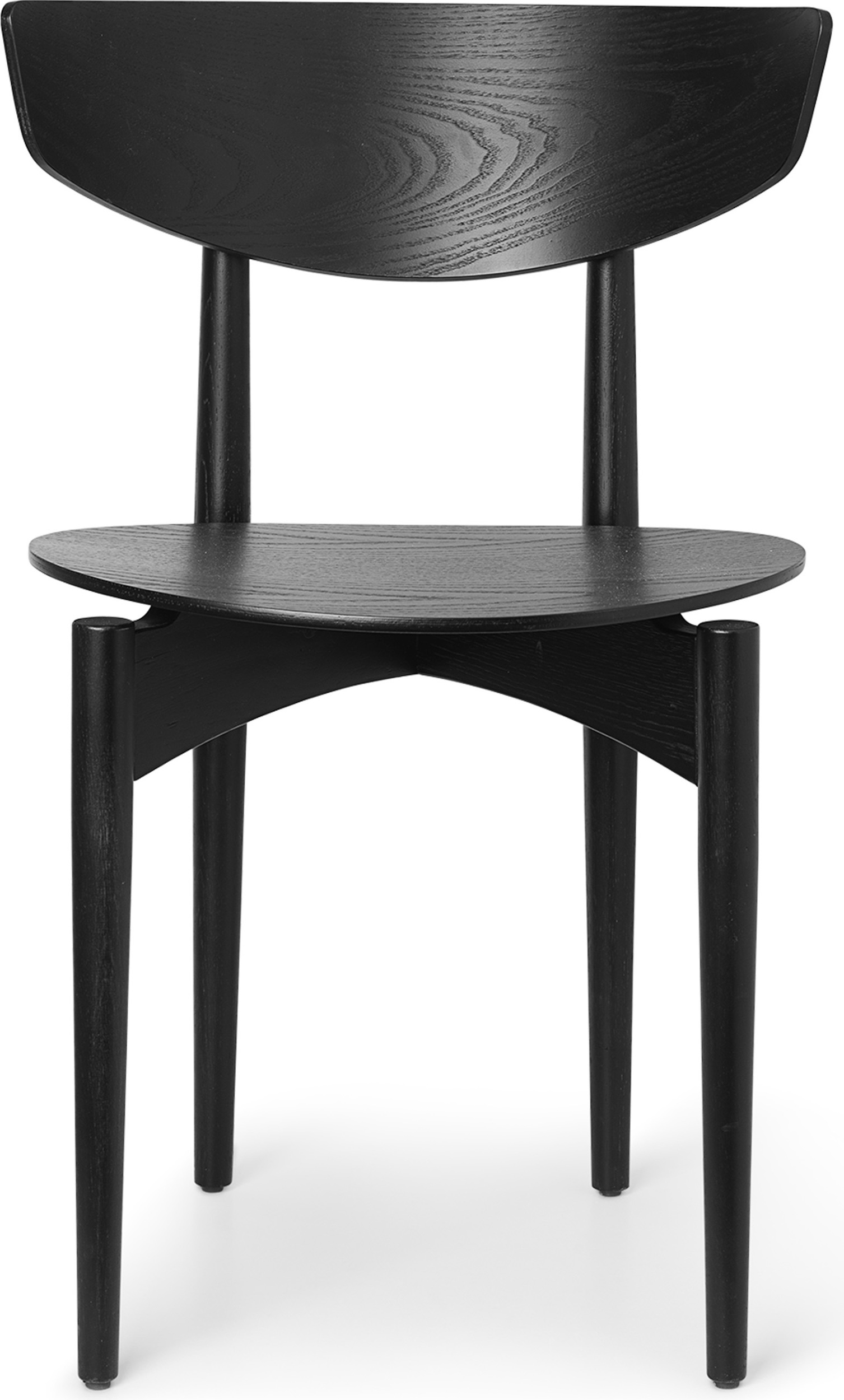 Krzesło Herman czarne drewniane