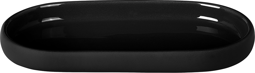 Podstawka na akcesoria łazienkowe Sono czarna