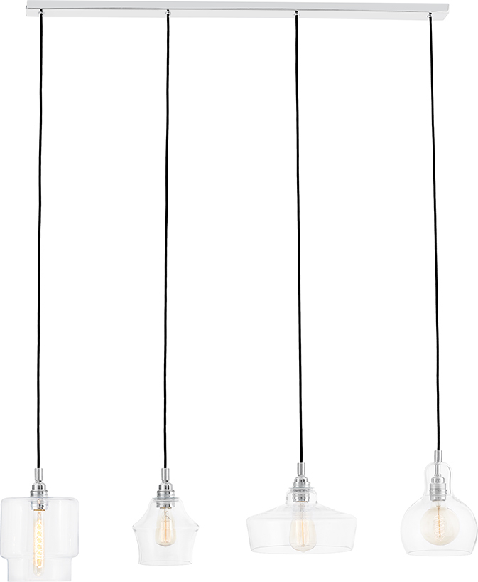Lampa wisząca Longis 4 listwa chrom