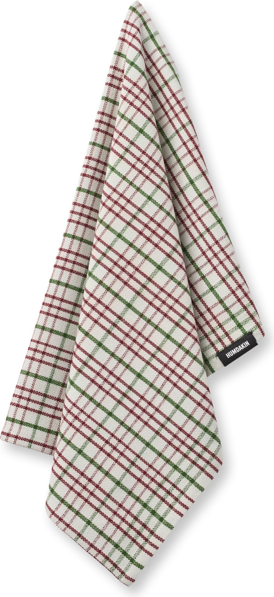 Ścierki kuchenne Humdakin 73 Christmas w kratę 45 x 70 cm beżowe 2 szt.