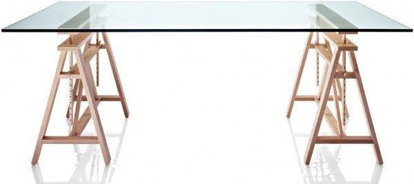 Stół Teatro blat z hartowanego szkła