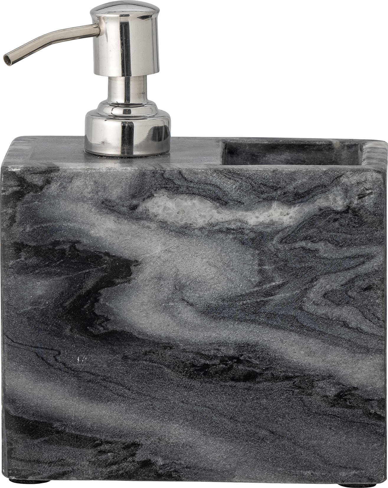 Dozownik do mydła Maia marmurowy z pojemnikiem