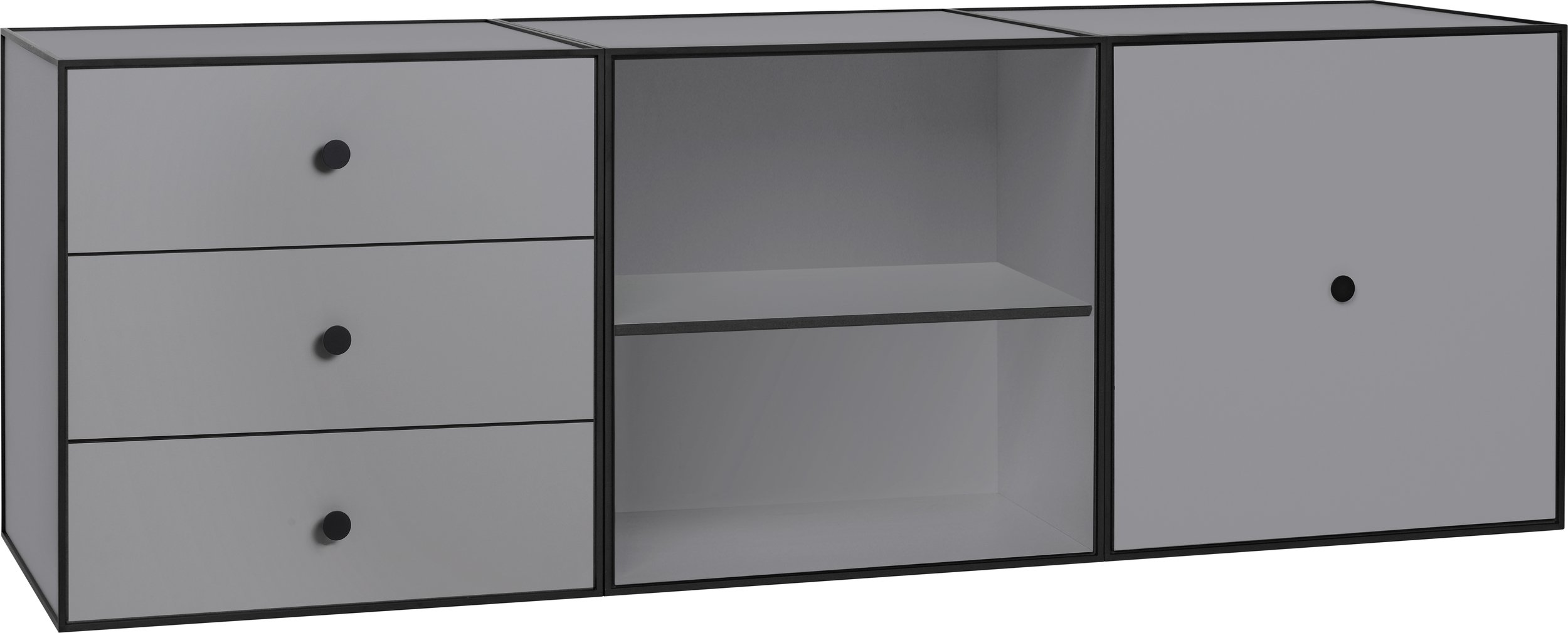 Szafka ścienna Frame 49 Trio ciemnoszara