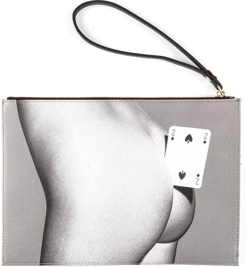 Torebka Toiletpaper Two of Spades płaska 28 cm z uchwytem