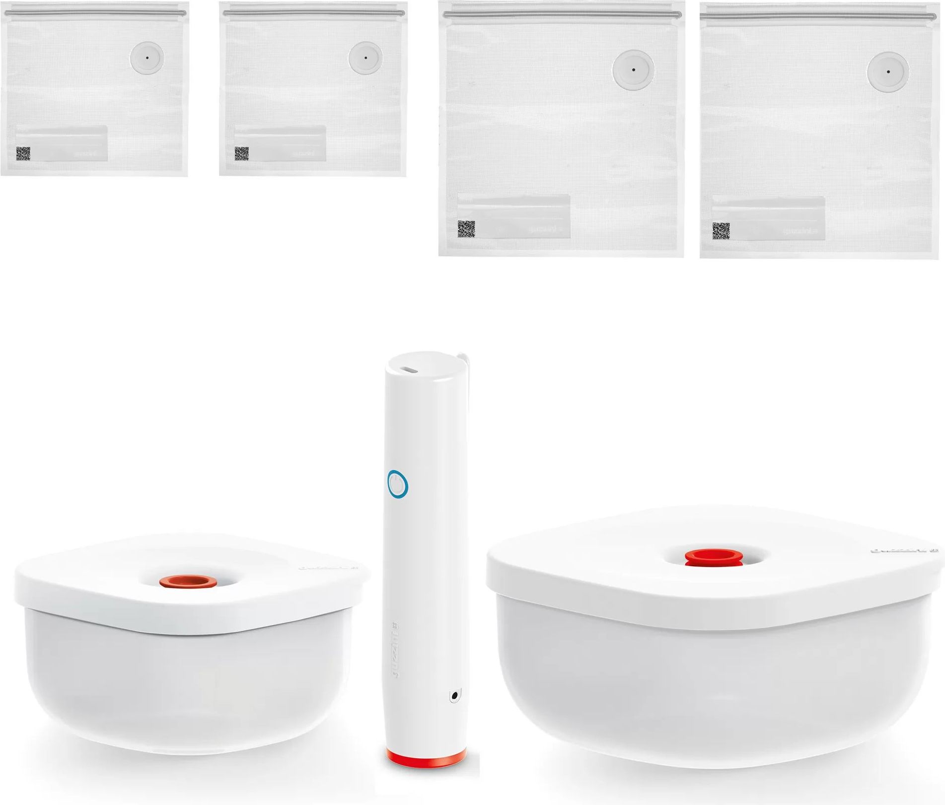 Pojemniki próżniowe Save It z workami i pompką 7 el.