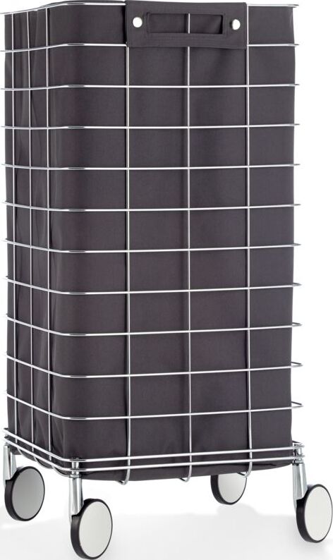 Kosz na pranie Decor Walther antracytowy na kółkach