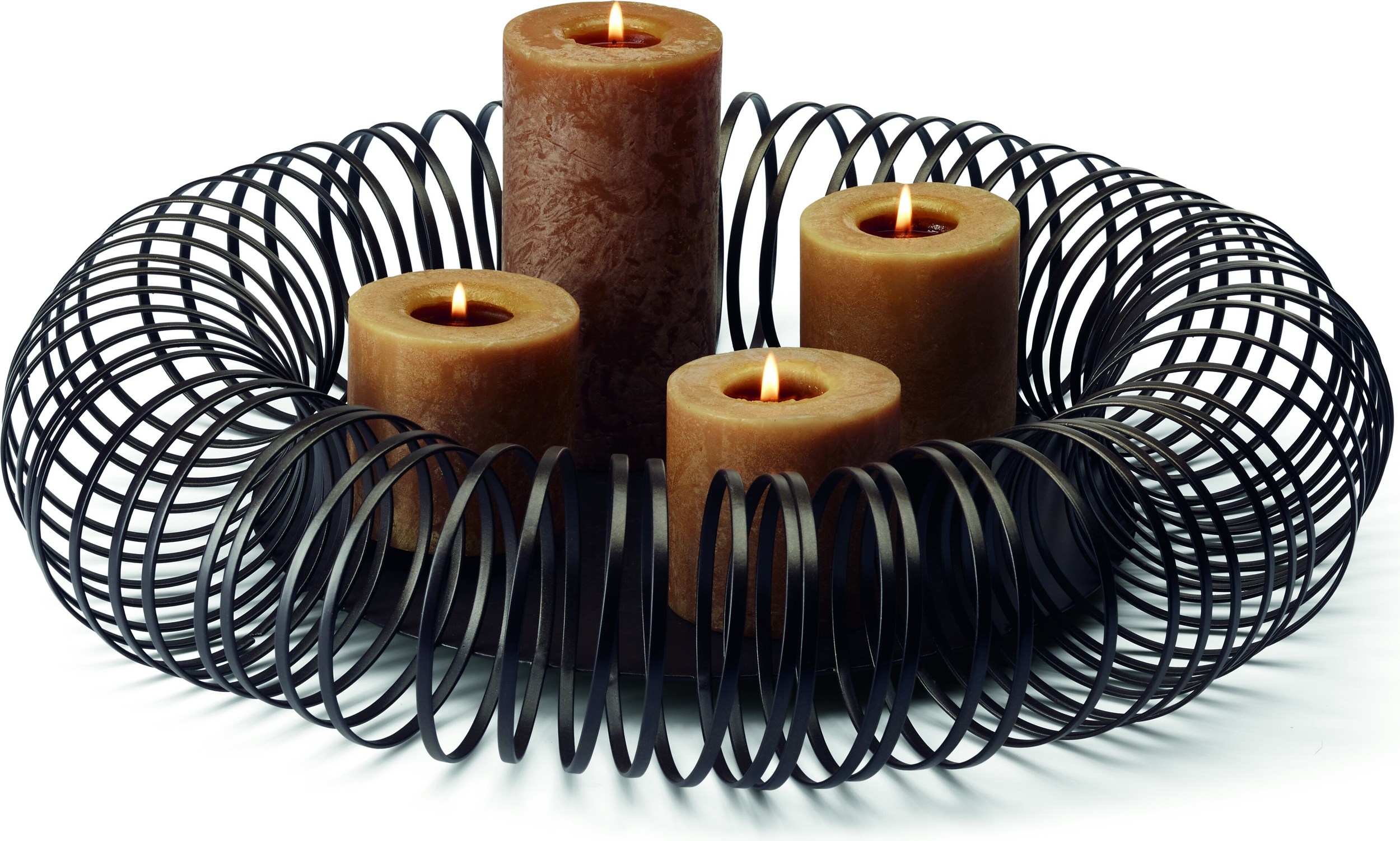 Świecznik Caracas antyczny brąz