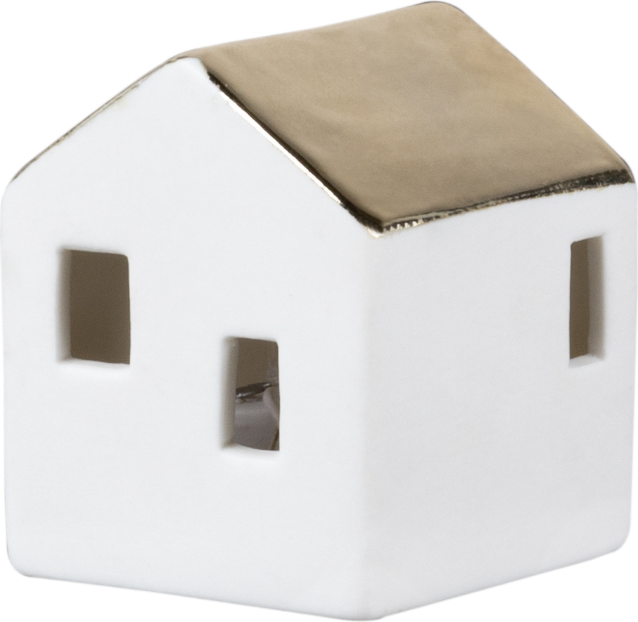 Lampion LED Raeder domek 5,5 cm z metalicznym dachem