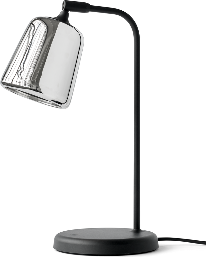 Lampa stołowa Material 45 cm stal nierdzewna