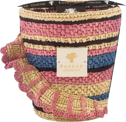 Świeca zapachowa Fety Mandihy pink 16 cm