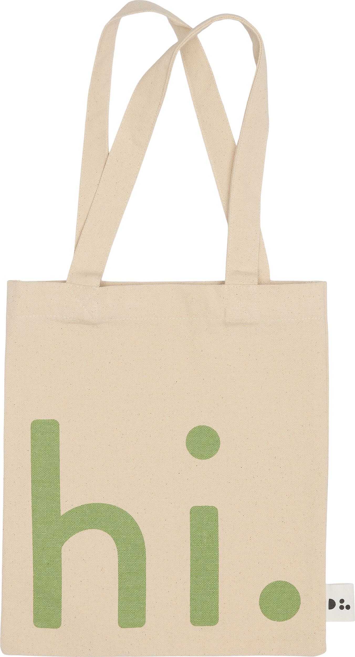 Torba uniwersalna Design Letters Hi mała beżowo-zielona