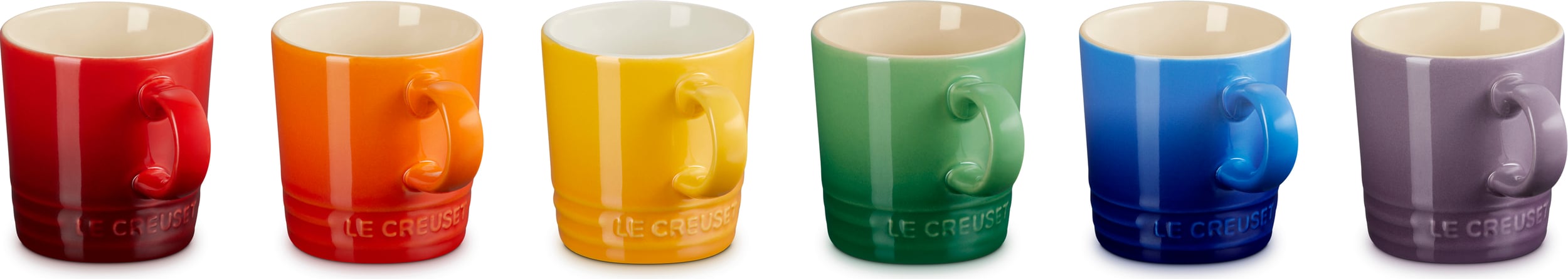 Kubki Le Creuset Rainbow 100 ml 6 szt.