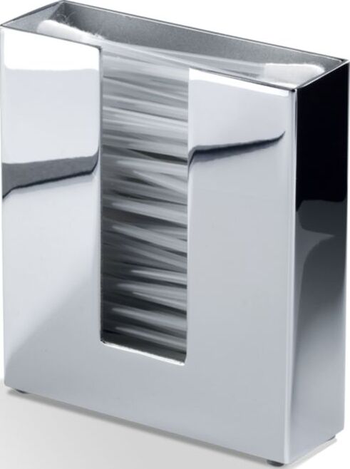 Pojemnik na patyczki kosmetyczne Corner chrom