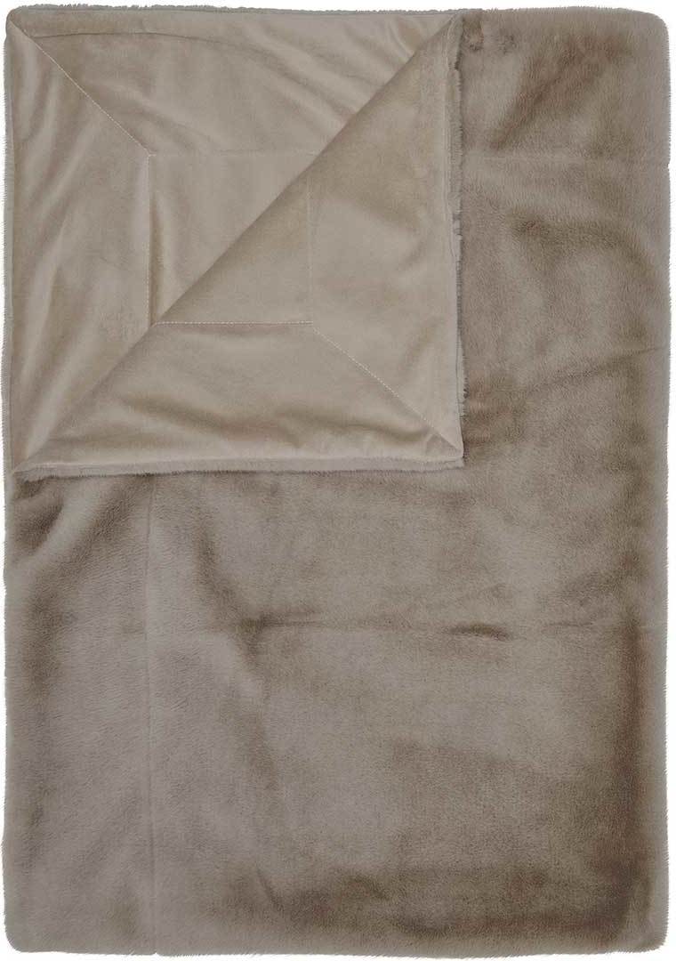 Koc futrzany Furry 150 x 200 cm taupe