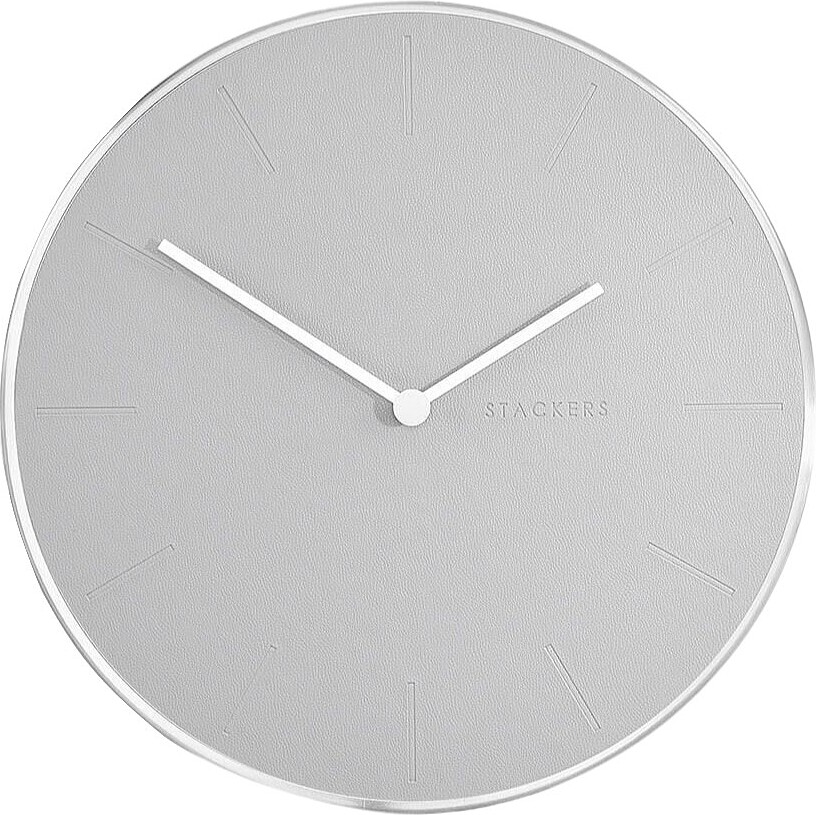 Zegar ścienny Stackers 40 cm kamienna szarość