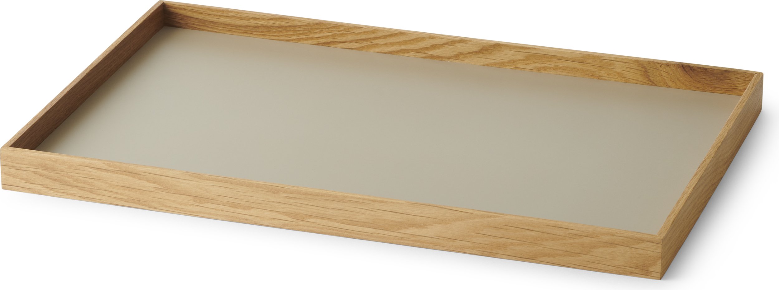 Taca dekoracyjna Frame M szara jasny dąb