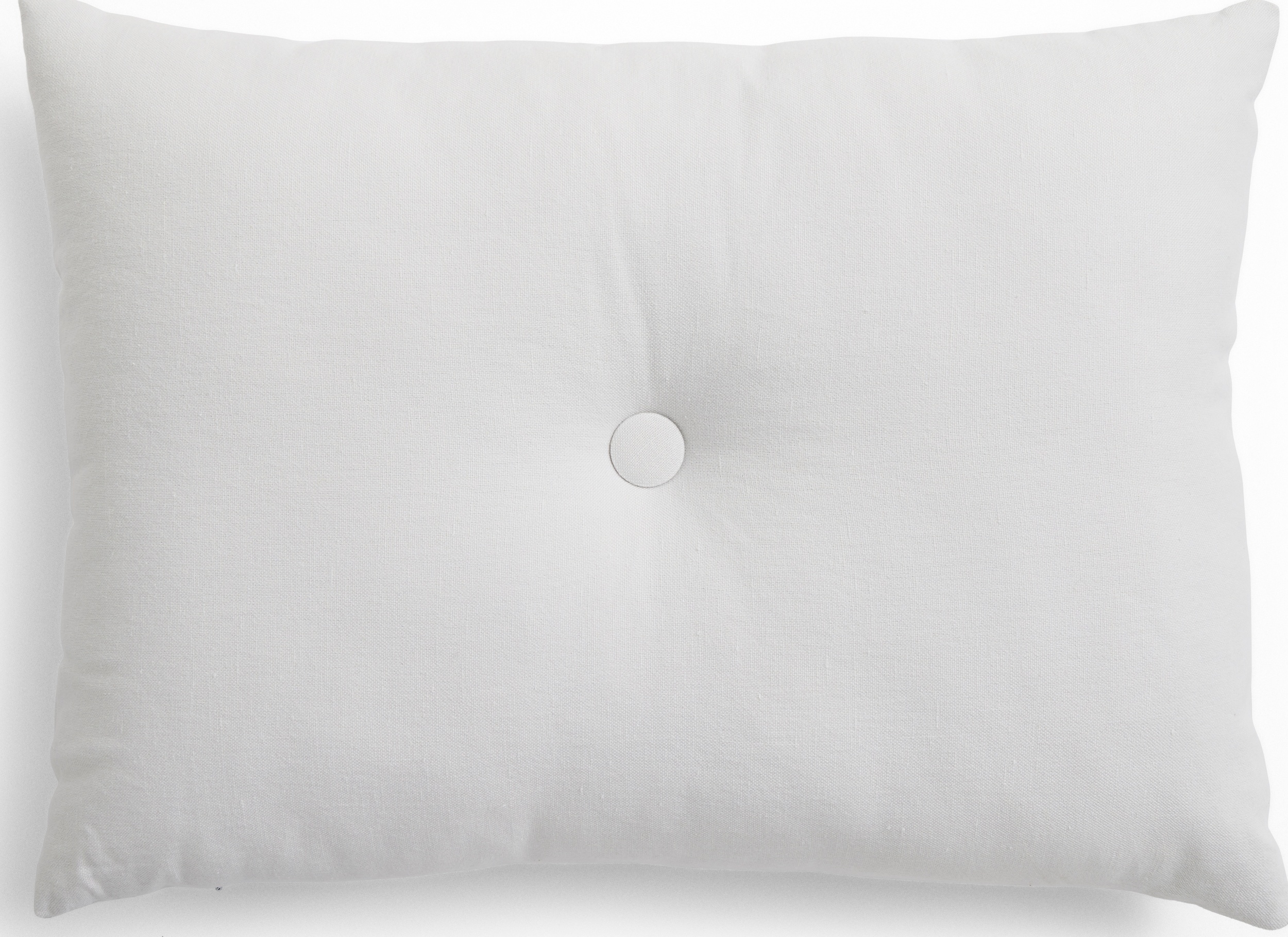 Poduszka dekoracyjna Dot Linen 45 x 60 cm jasnoszara