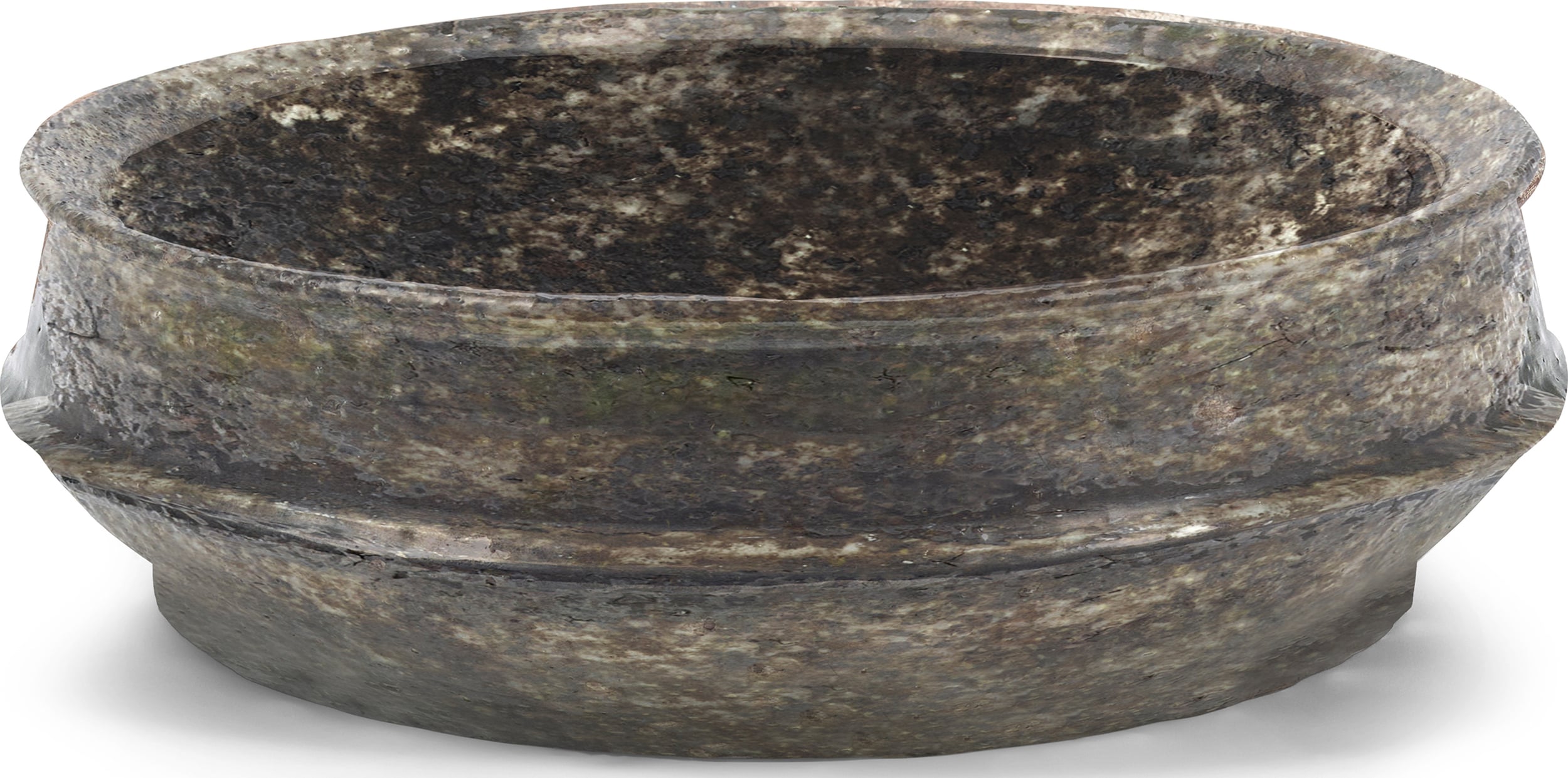 Doniczka Dune niska 49 cm ciemnobrązowa