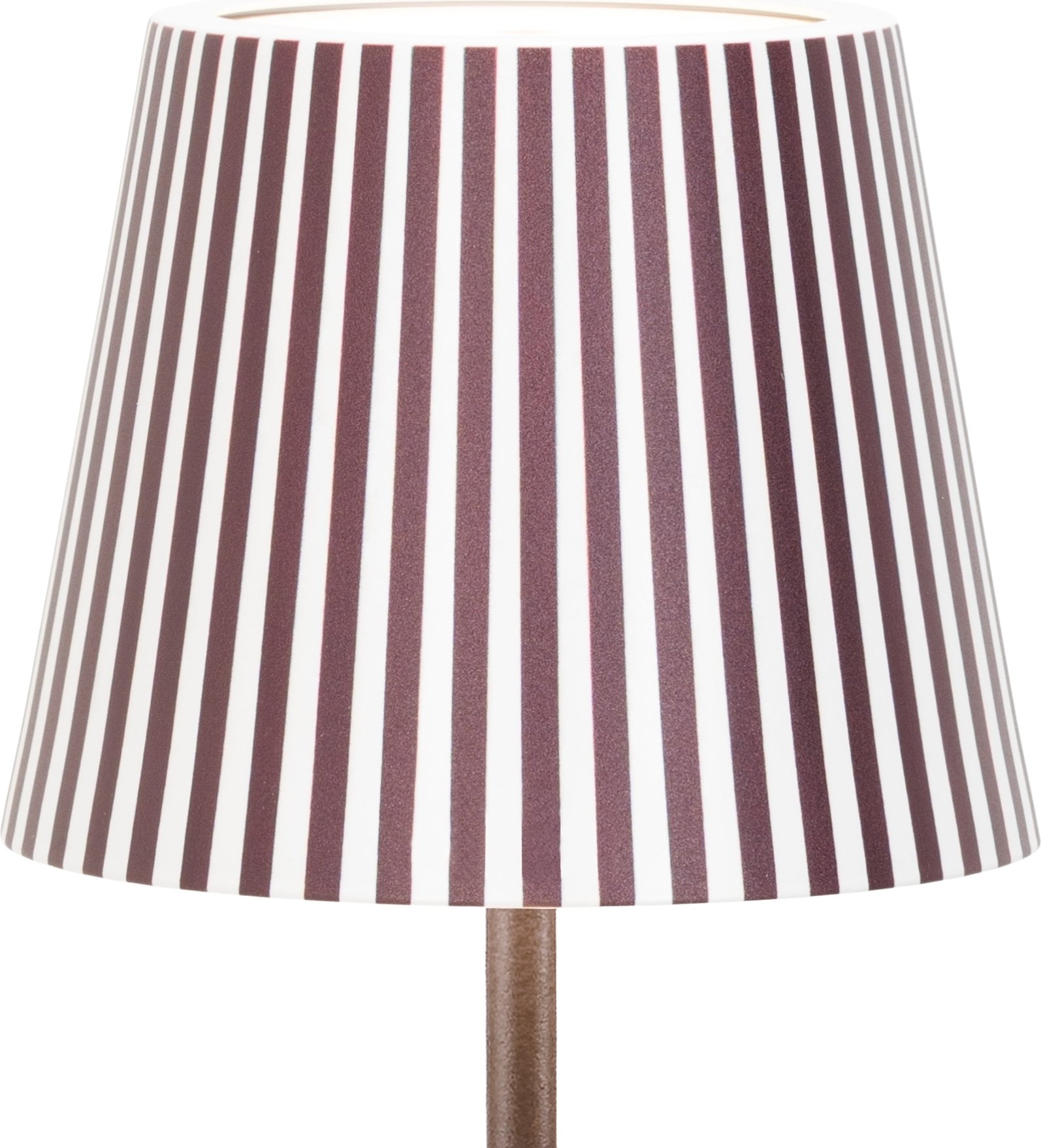 Abażur do lampy Poldina Christmas w paski brązowy