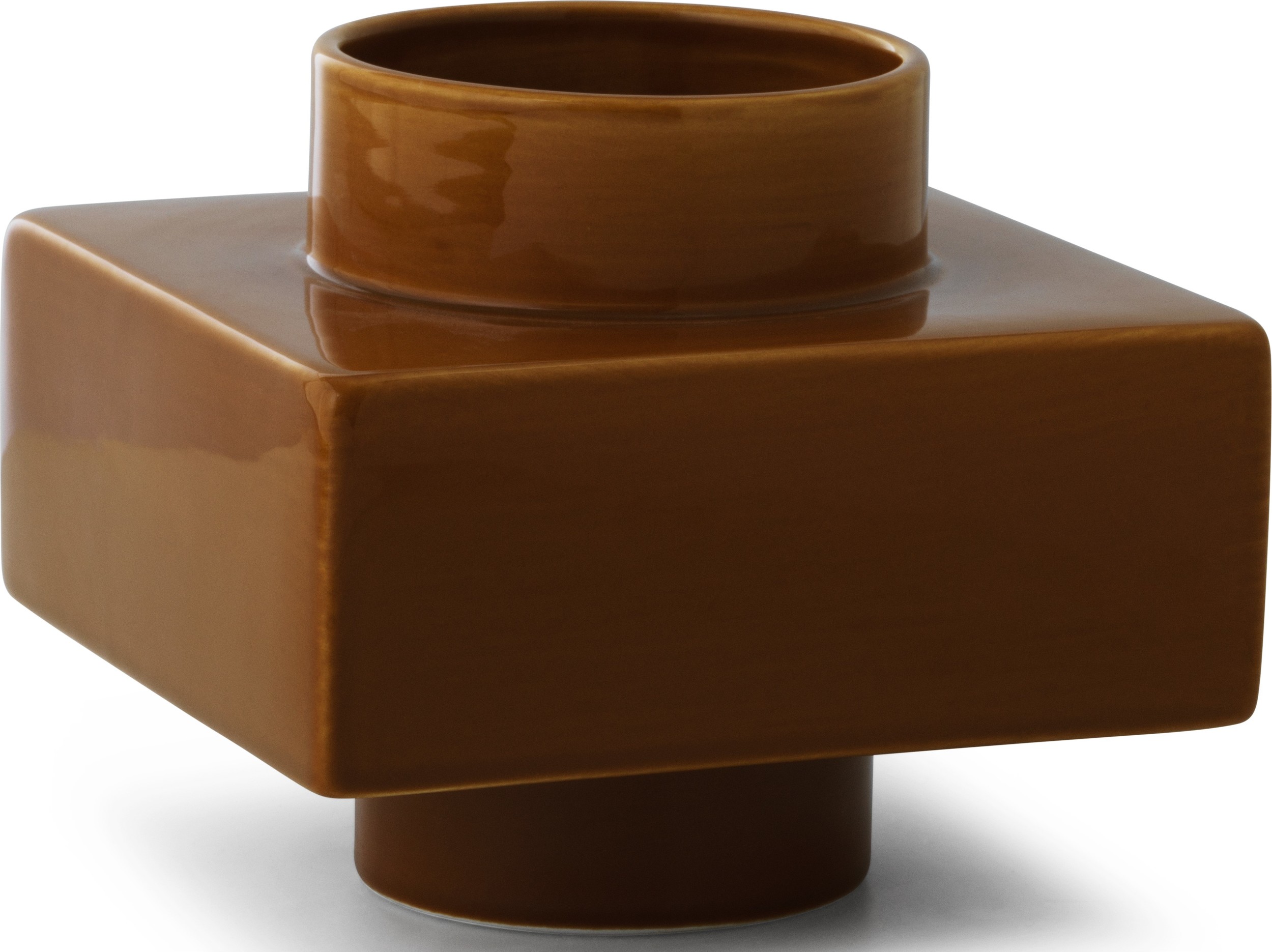 Element środkowy wazonu modułowego Deko Object S3 orzechowy