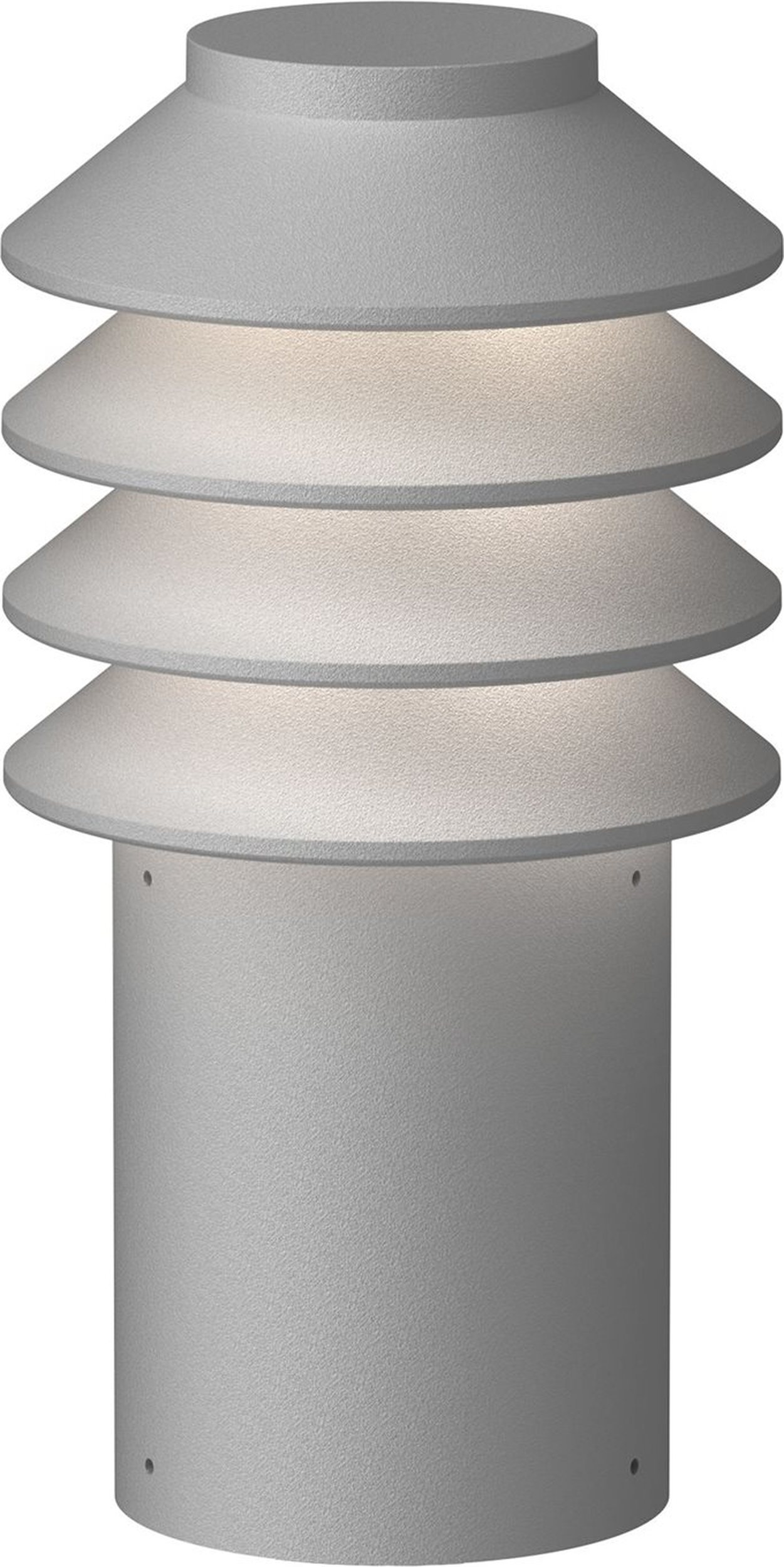 Lampa ogrodowa Bysted LED 3000K S szara z mocowaniem podstawowym i adapterem