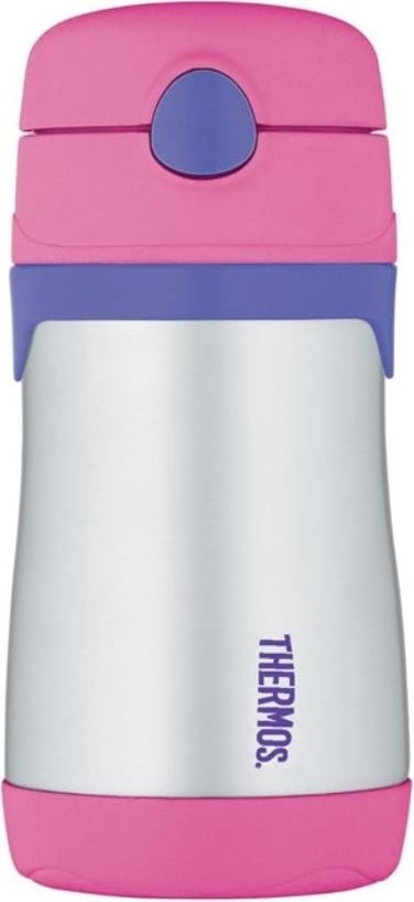 Butelka termiczna dla dzieci 18 m+ ze słomką Foogo 290 ml różowy