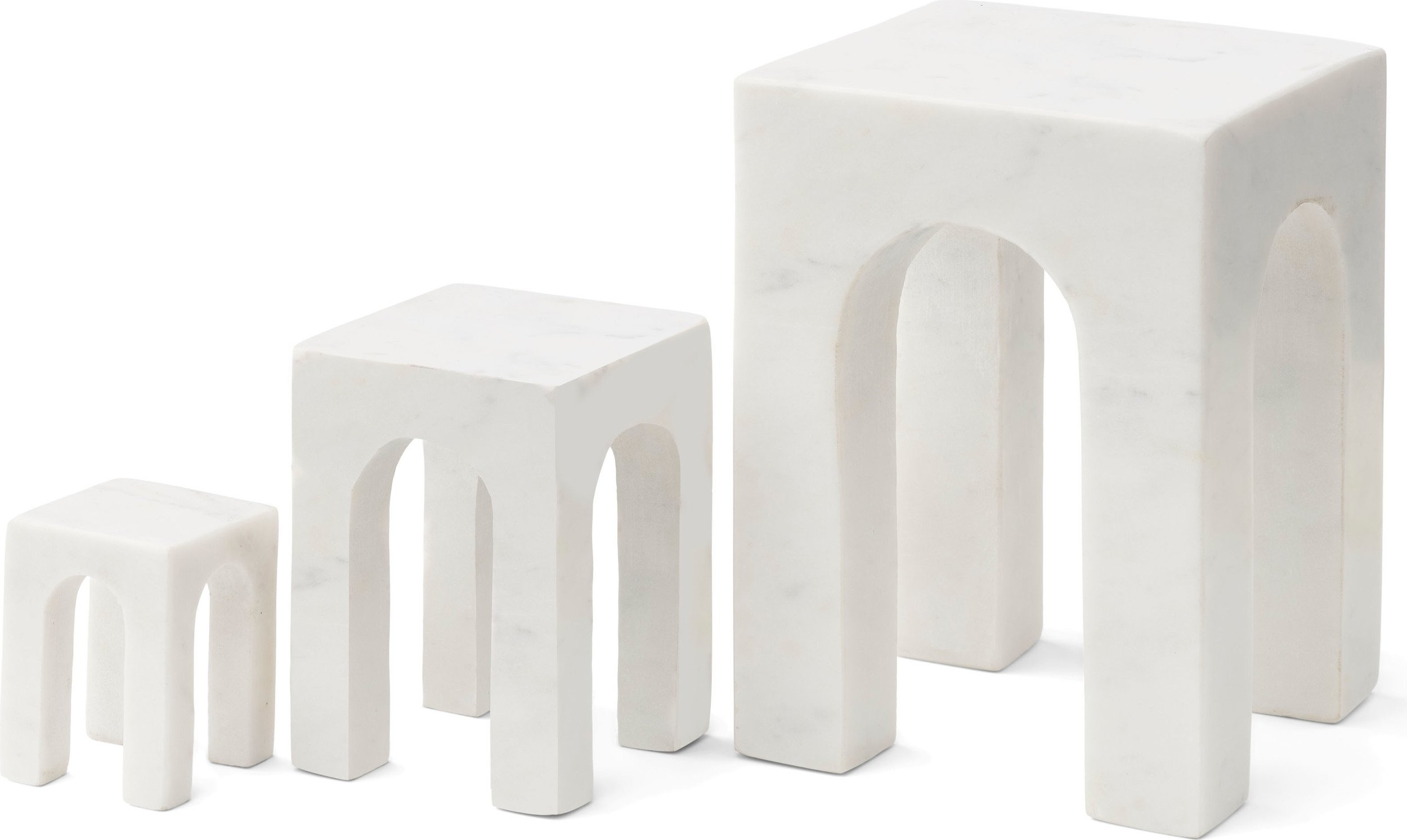 Podpórki do książek Arkis białe 3 szt.