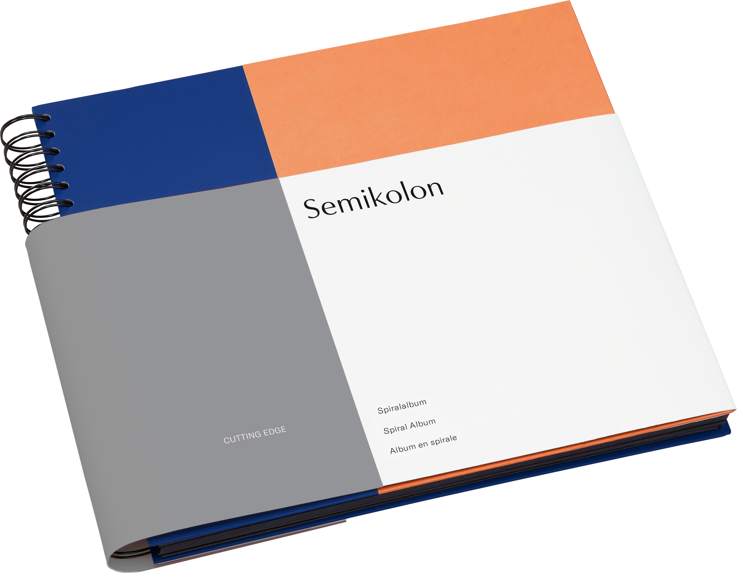 Album na zdjęcia Spiral Cutting Edge kobaltowo-brzoskwiniowy