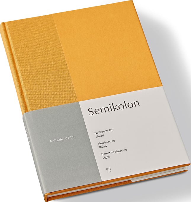 Notes w linię Natural Affair A5 żółty