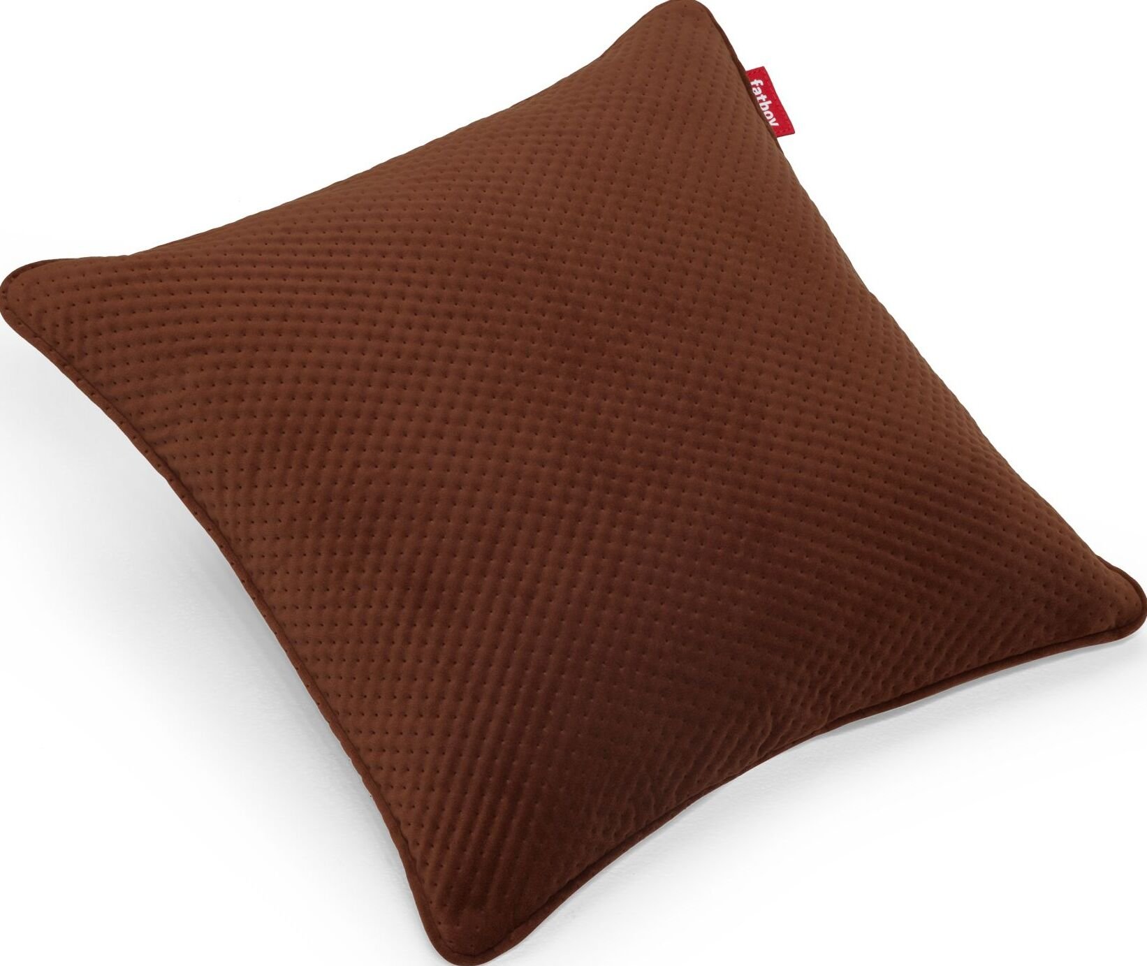 Poduszka Royal Velvet Square ciemnobrązowa z recyklingu