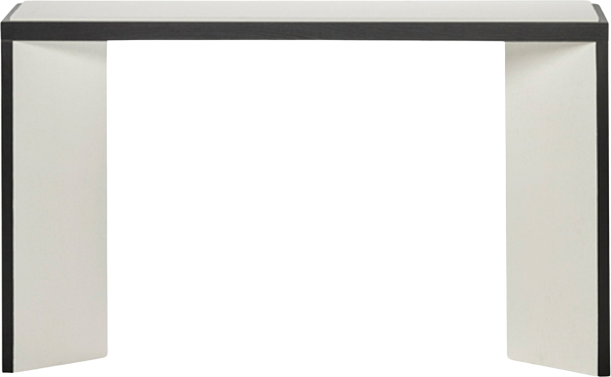 Konsola Kubé 130 cm biało-czarna