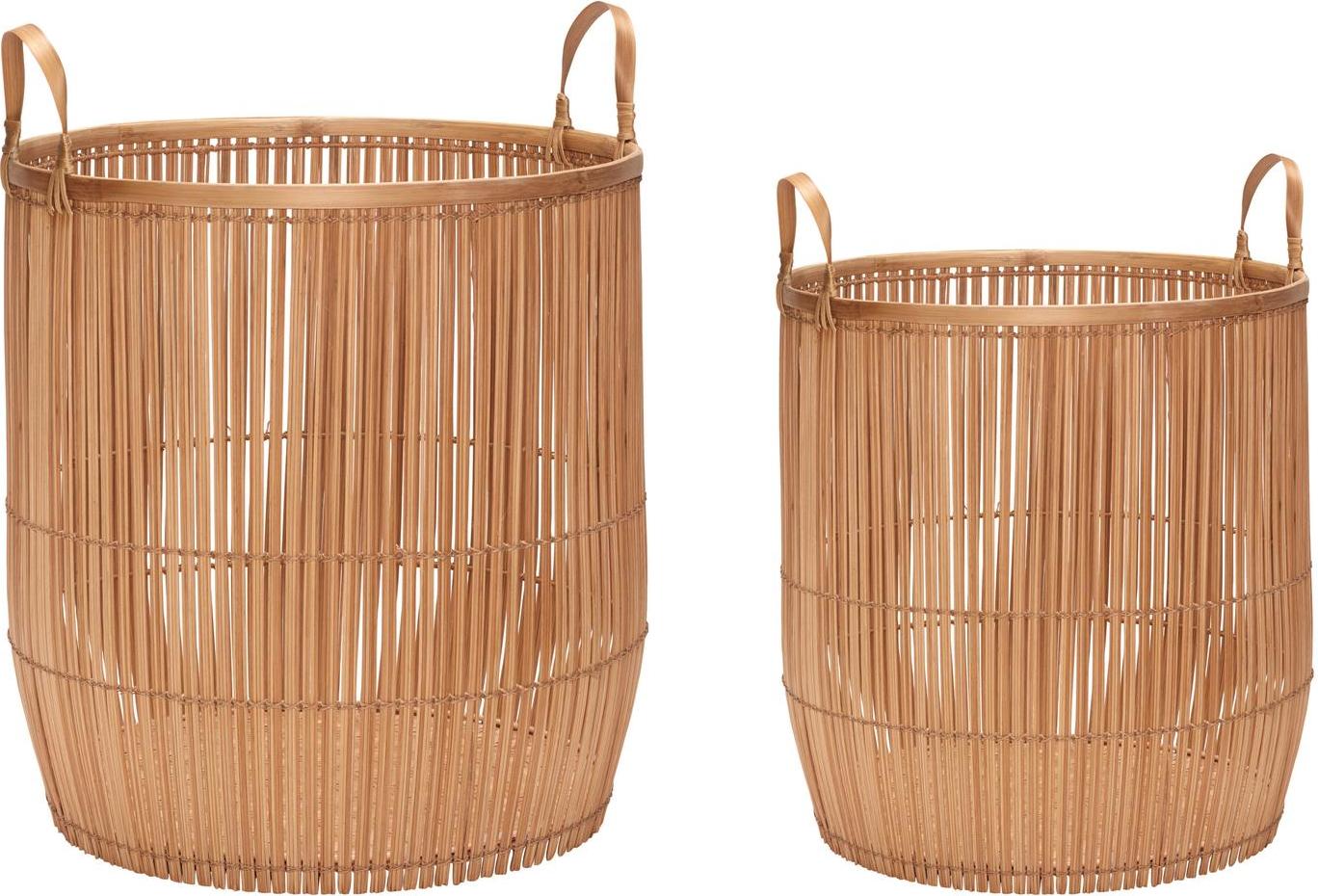 Kosze do przechowywania Hübsch bambusowe 2 szt.