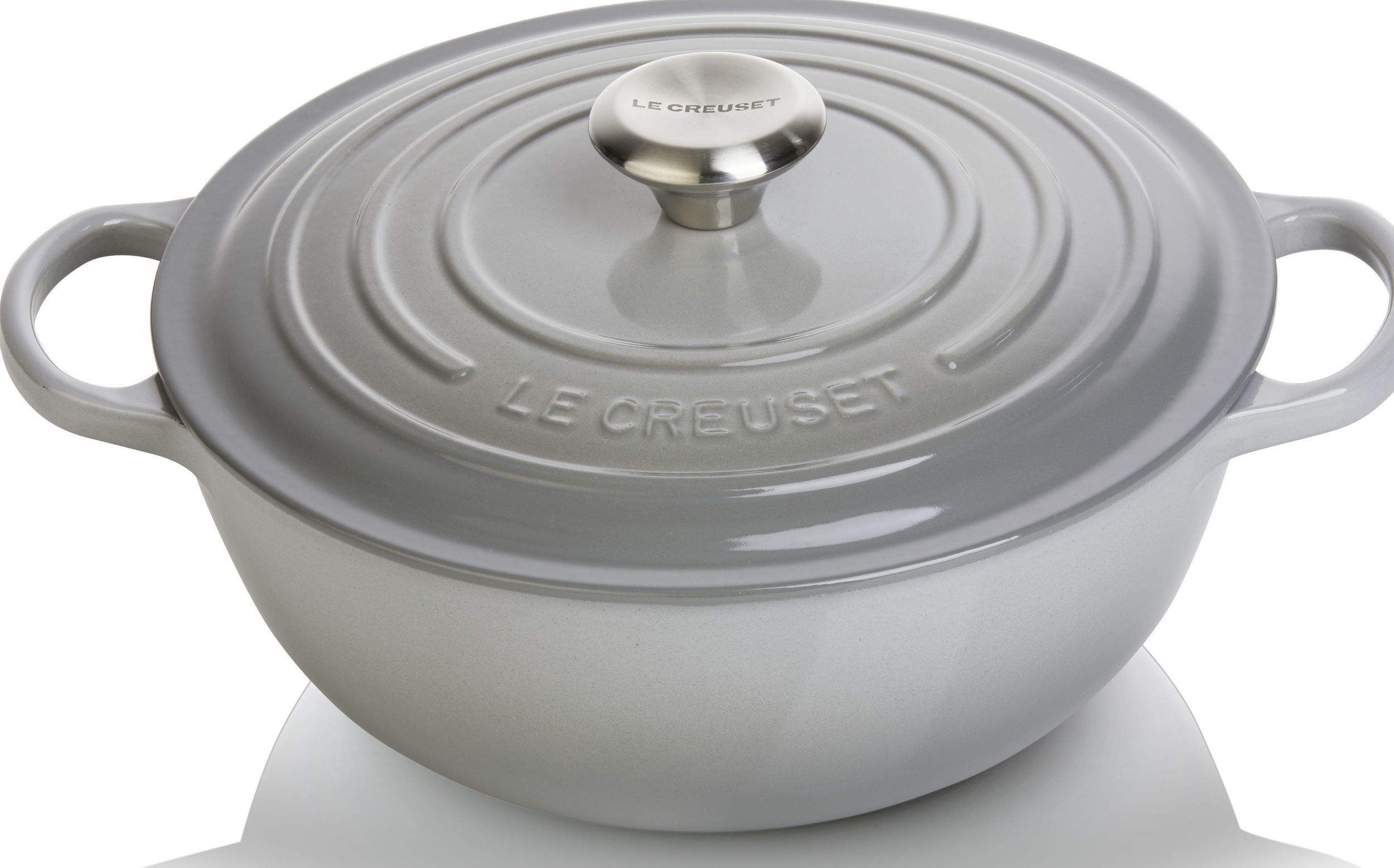 Garnek La Marmite Signature 26 cm jasnoszary