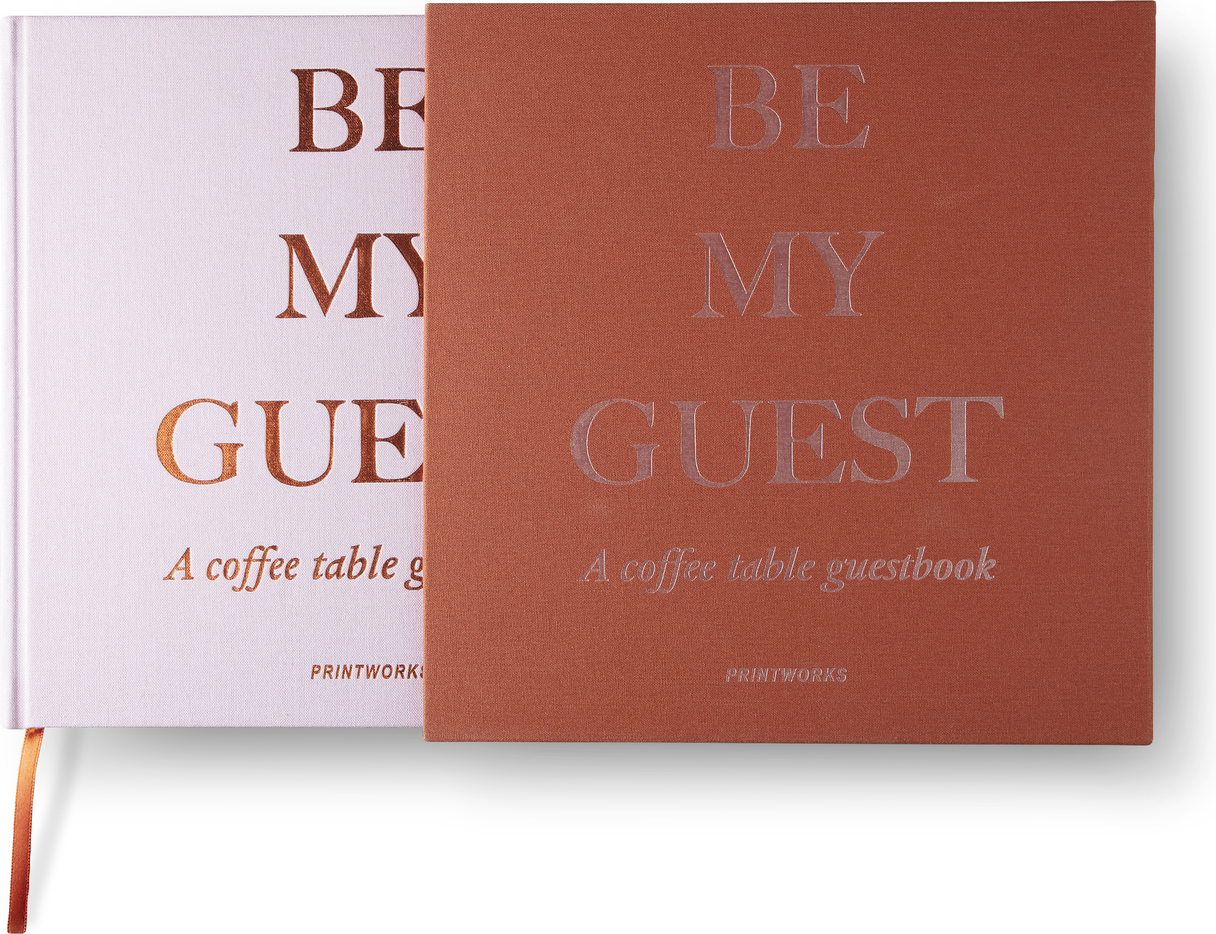 Księga gości Printworks rdzawo-różowa