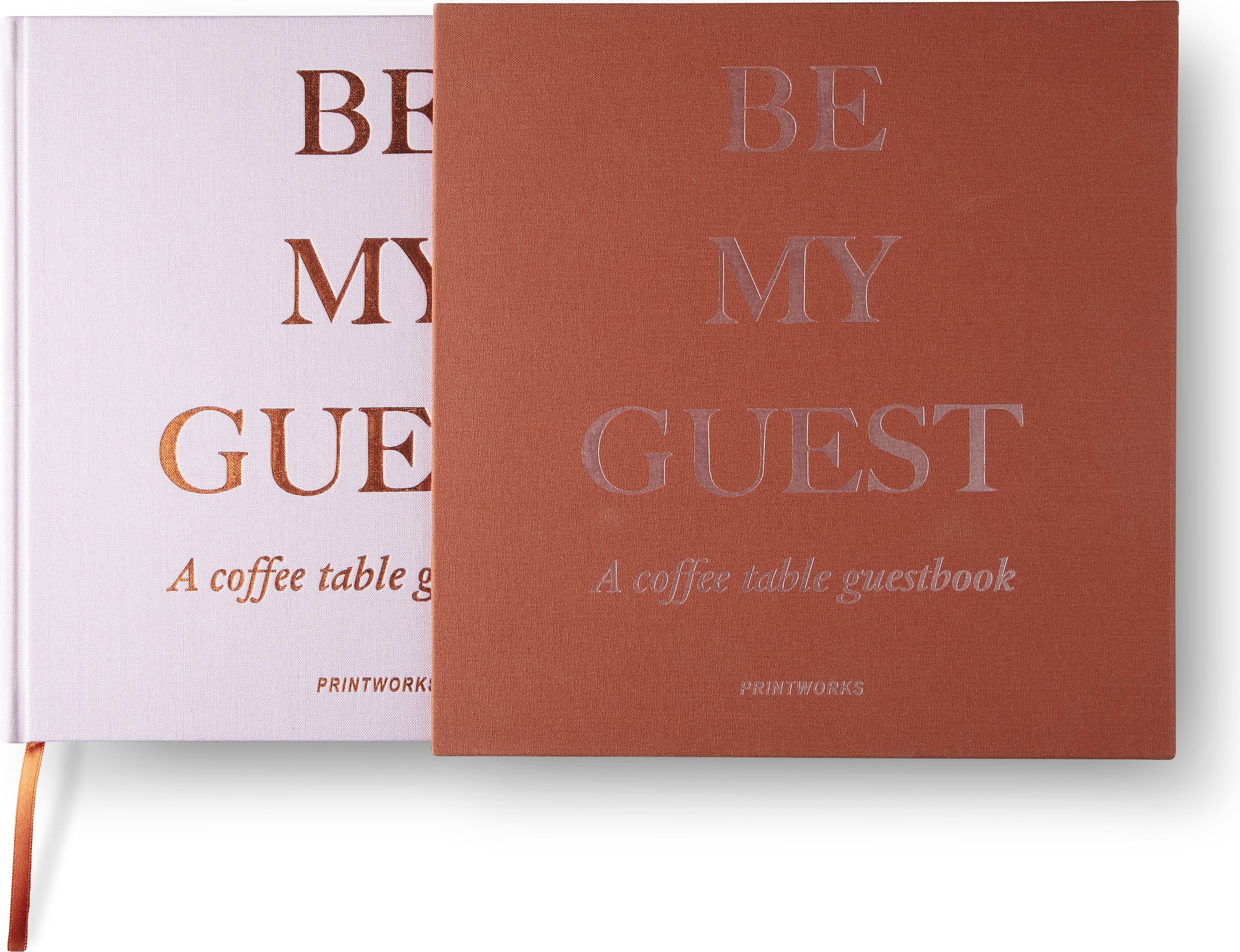 Księga gości Printworks rdzawo-różowa