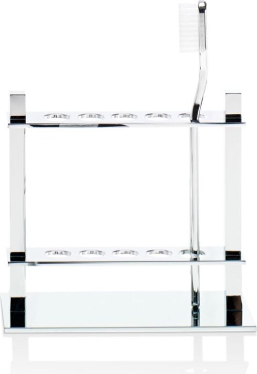 Stojak na szczoteczki do zębów Corner chrom