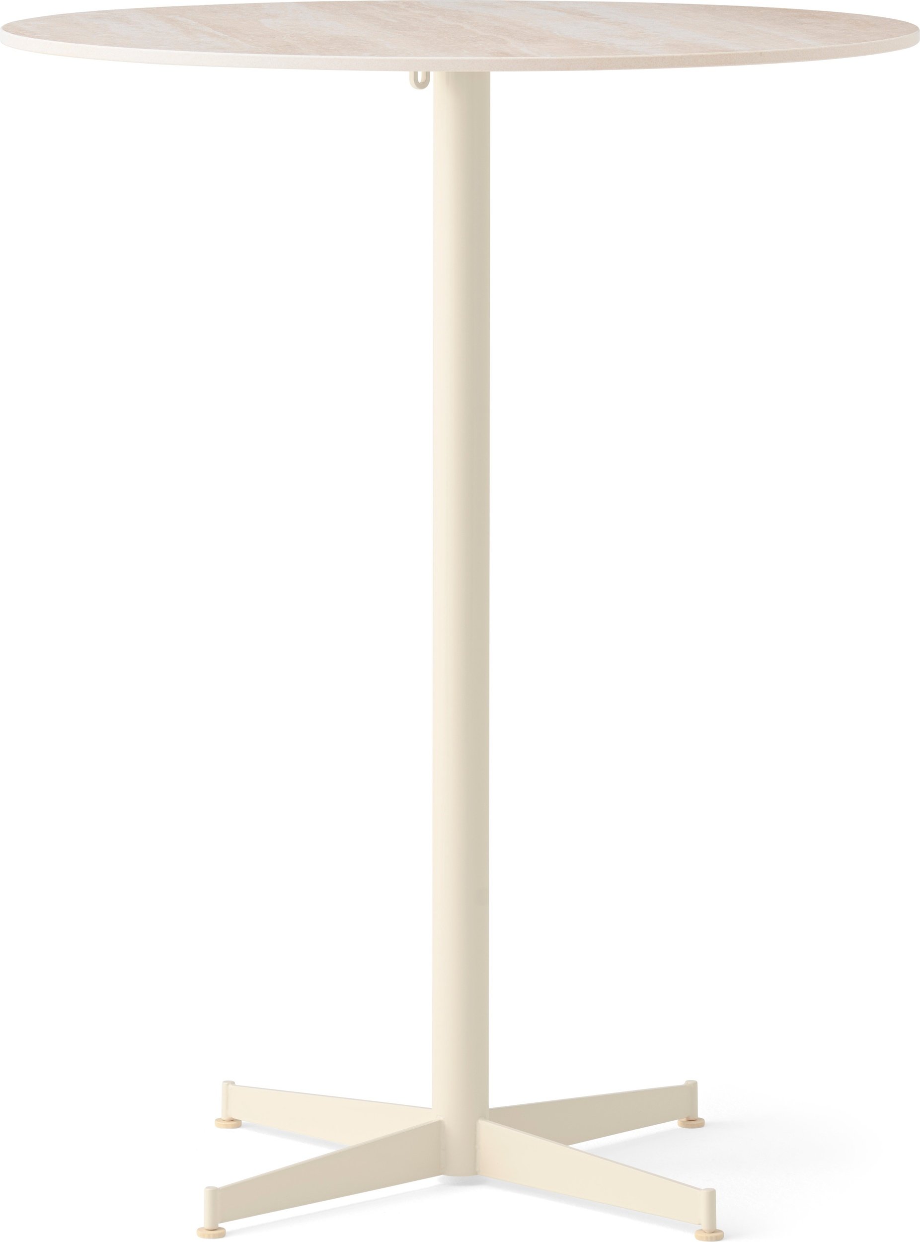 Stół barowy z kremową podstawą Nook Star Base Ceramic wysoki 80 cm