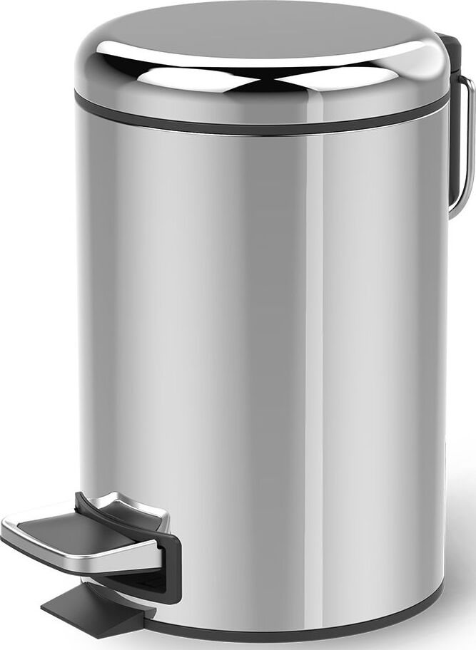 Kosz łazienkowy na śmieci Basic 26 cm stal polerowana
