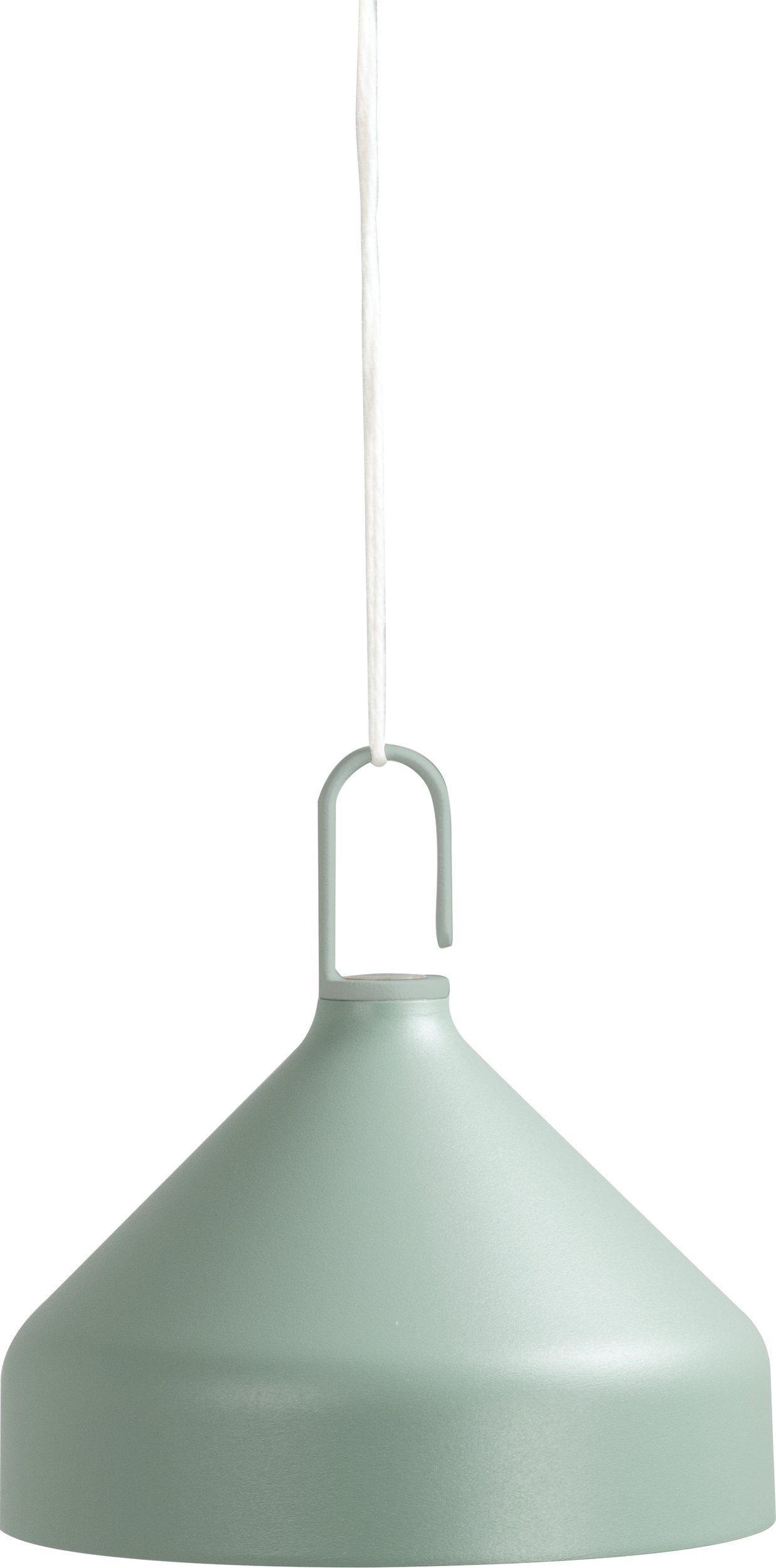 Lampa wisząca bezprzewodowa Amelie bladozielona