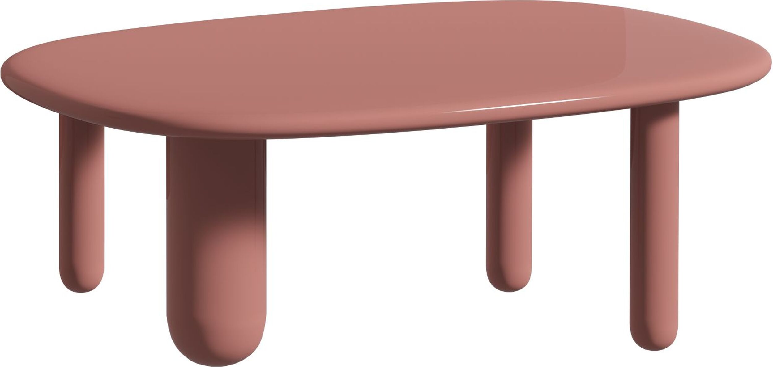 Stolik kawowy Tottori niski brązowy