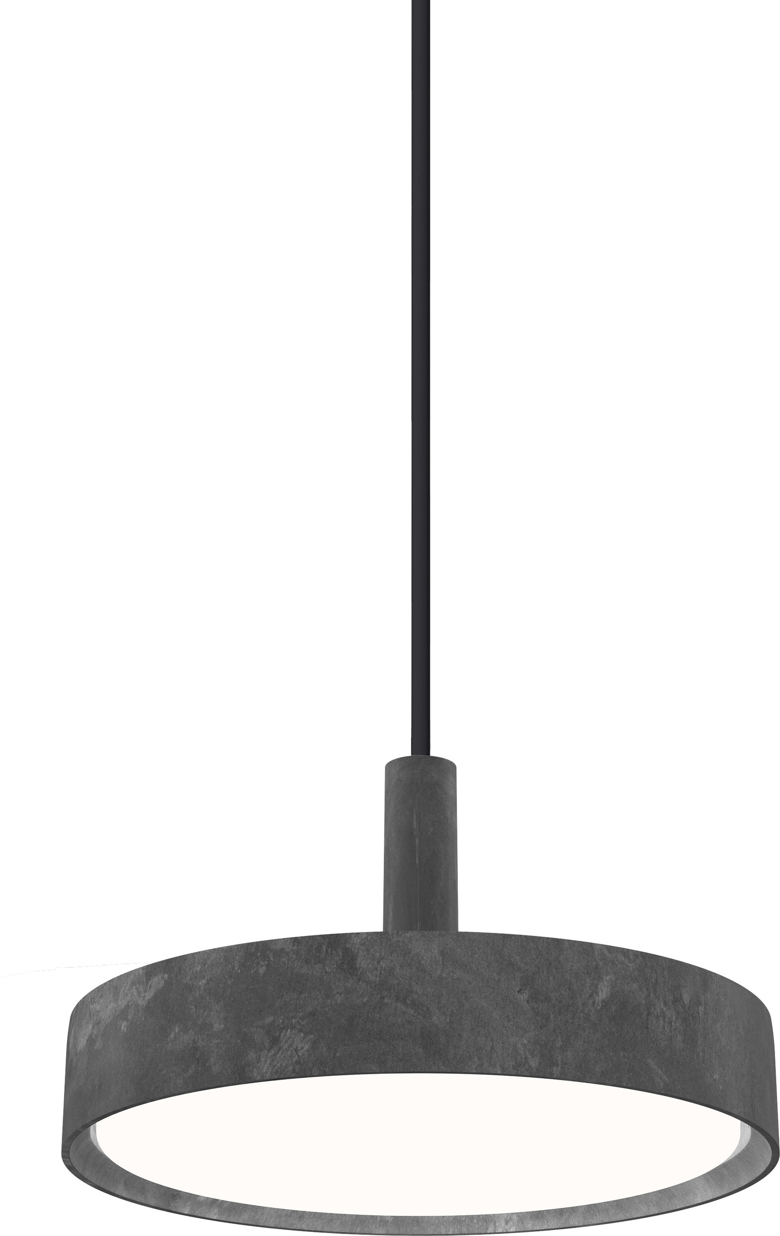 Lampa wisząca Slim Round Suspended LED 3000K 25 cm aluminium z dyfuzorem opal sterowanie oświetleniem Dali