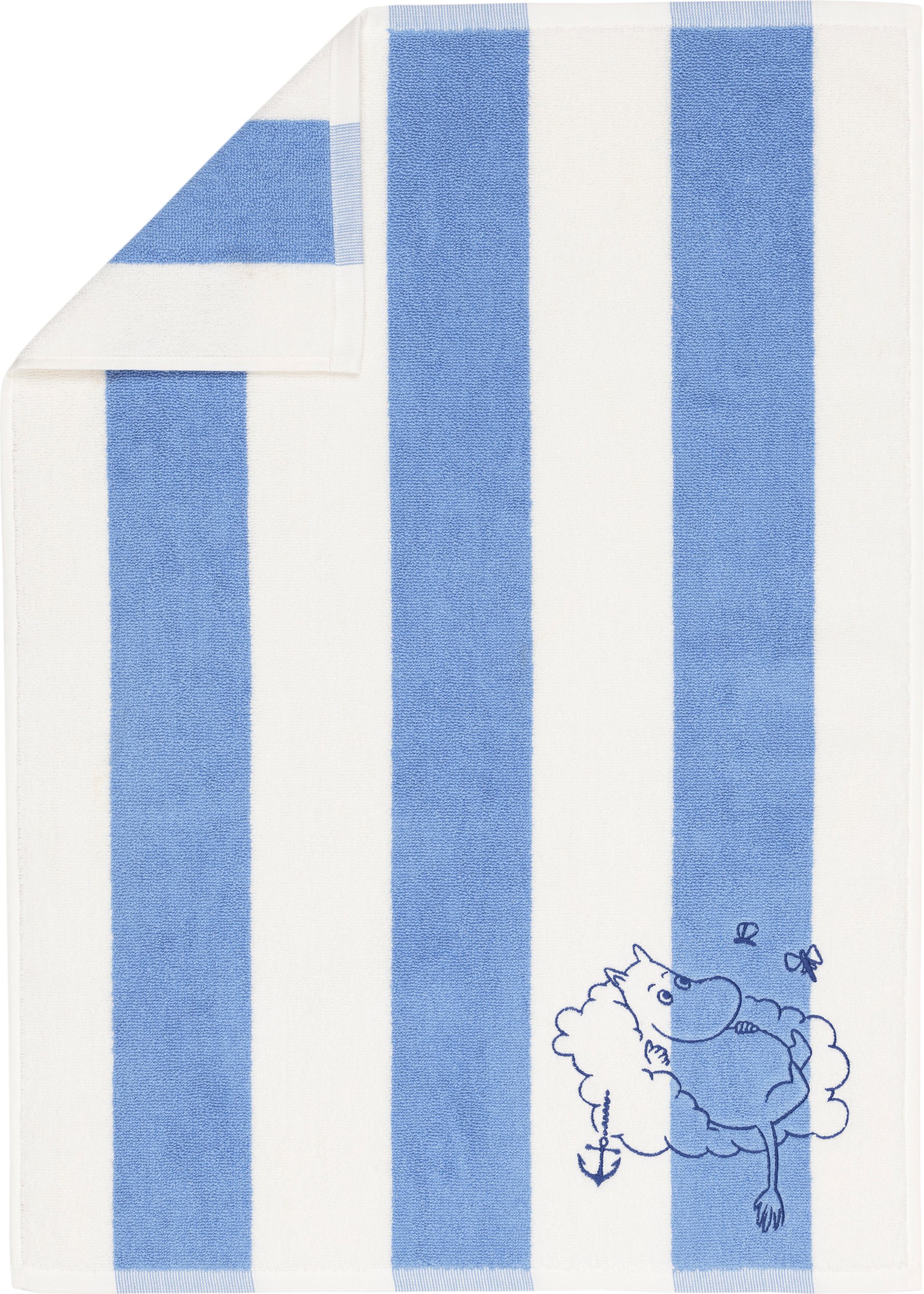 Ręcznik Arabia Finland Stripes Muminki Muminek 50 x 70 cm niebieski