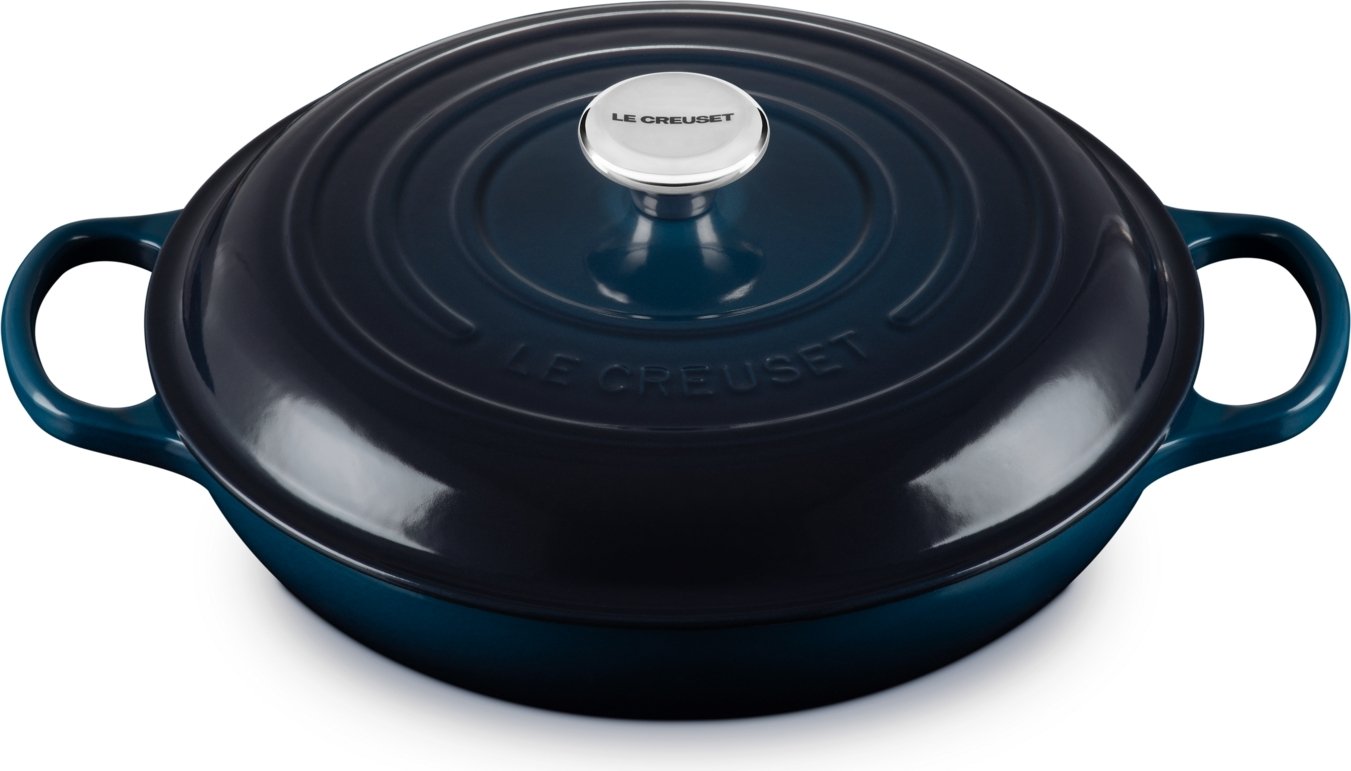 Garnek Gourmet Signature niski 30 cm granatowy