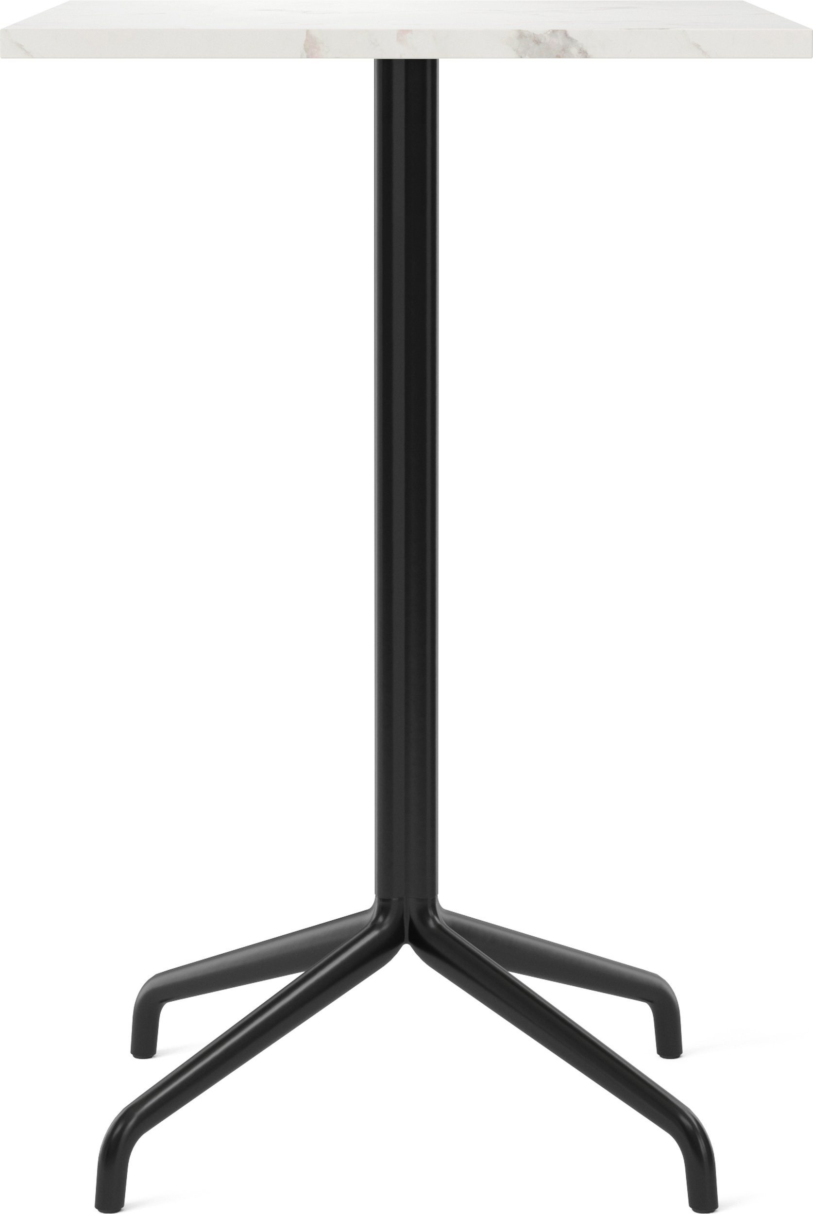 Stół barowy Harbour Column Star Base kwadratowy 93 cm złamana biel