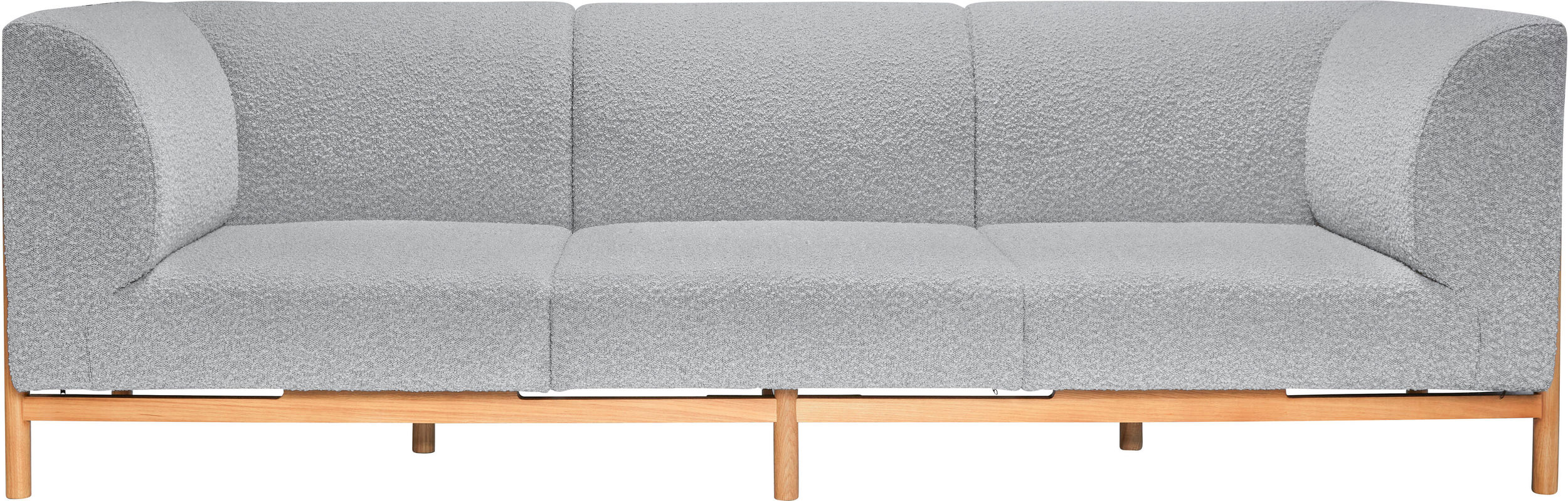 Sofa trzyosobowa Moment 257 cm szara