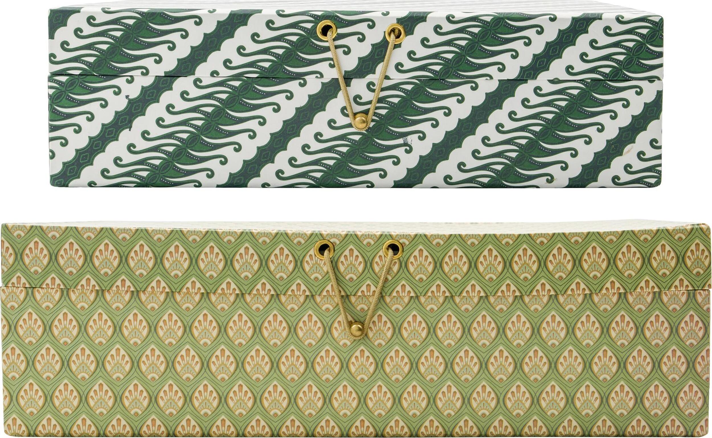 Pudełka do przechowywania House Doctor Keep zielone 2 szt.